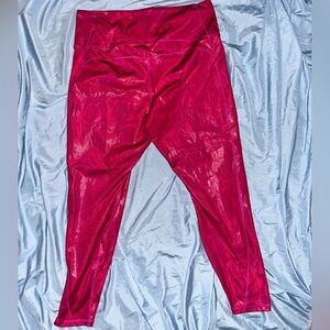 Fabletics Pink Holographic Leggings